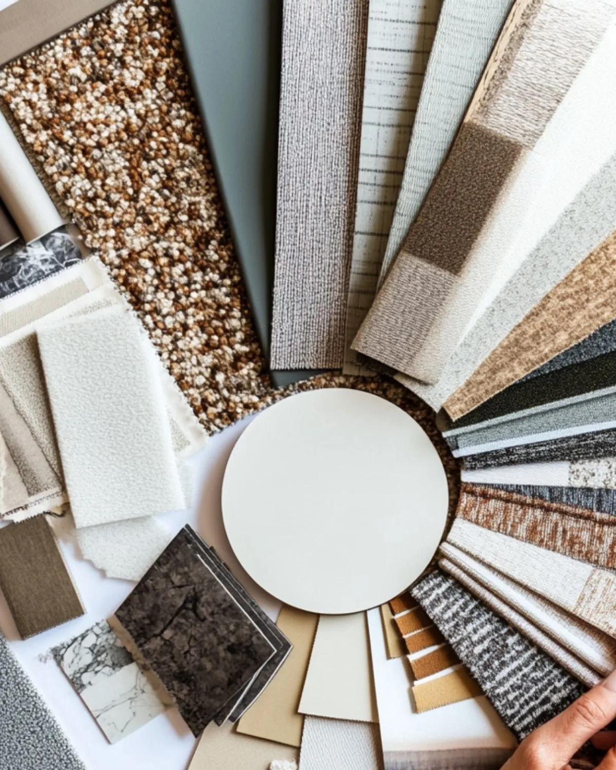 裝修Q&A，多款室內設計材料樣本展示